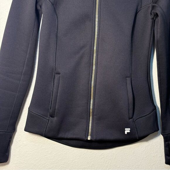 Fila Black Utility Jacket with High Collar and Streamlined Design Women’s S. - Picture 4 of 8